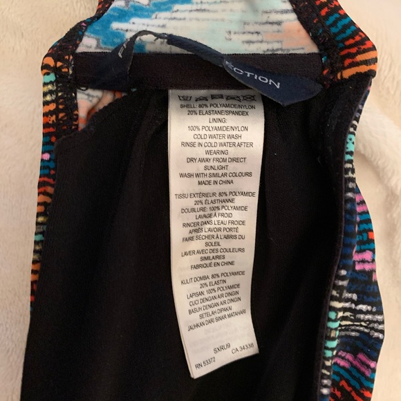 French connection multi colour bikini bandeau top - Picture 6 of 6